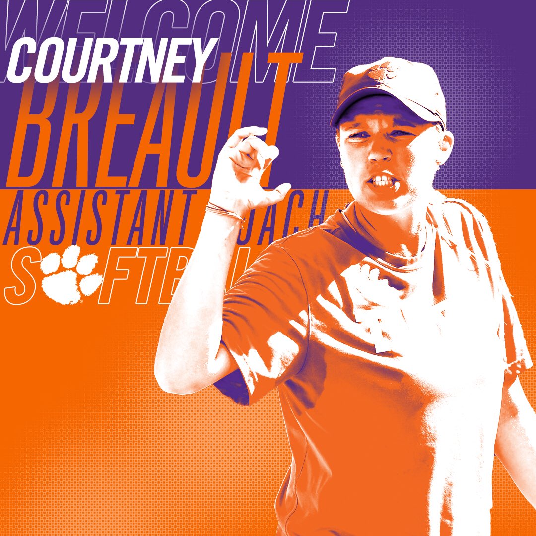 We’re thrilled to announce the addition of Courtney Breault to our staff as Assistant Coach &amp; Recruiting Coordinator!
 
READ: bit.ly/2NCc1cS
 
#ClemsonFamily #Clemson
