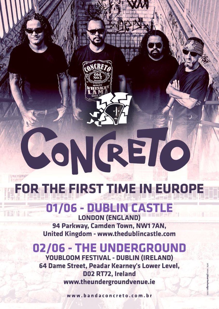 bandaconcreto's tweet photo. Concreto em ação em Londres e Dublin! De Minas para o mundo! #bandaconcreto #musicaminas #concreto #eplama #vinnyappice #secretariadeculturamg #programamusicaminas https://t.co/Gn6LLljzpl