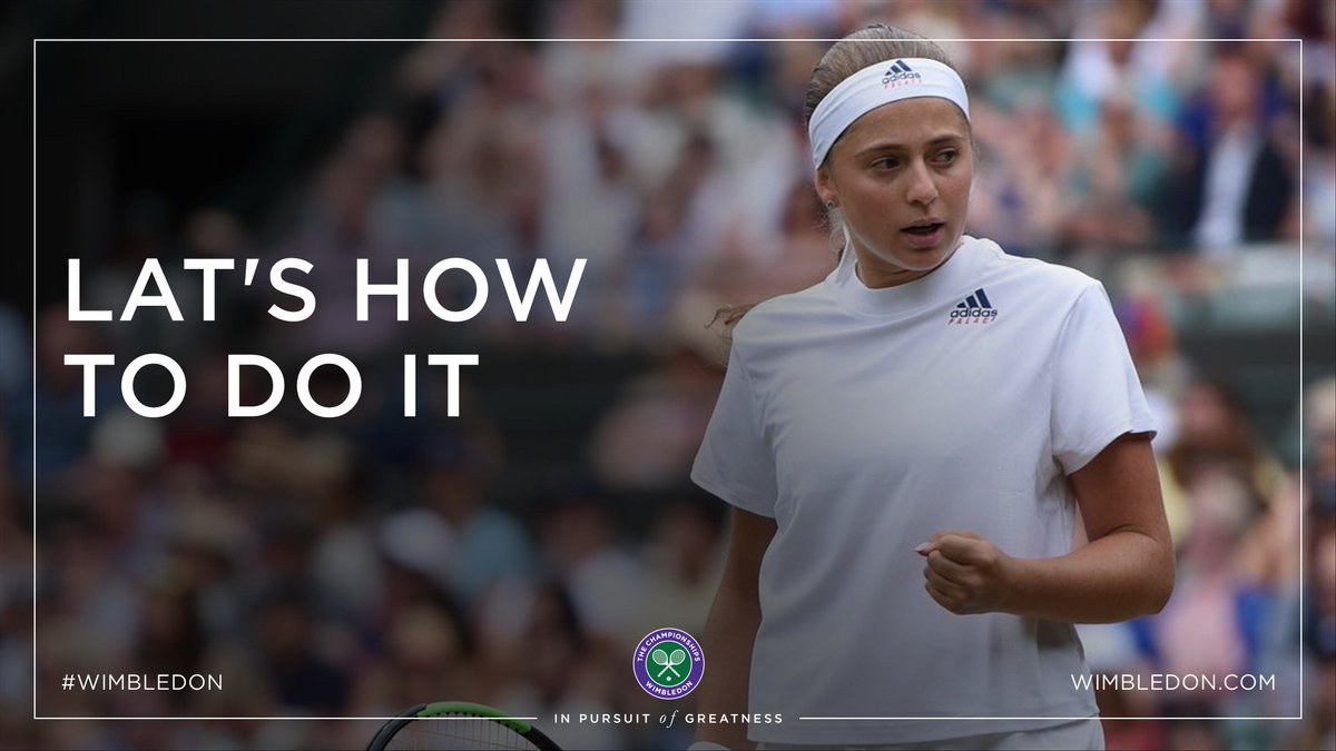 The first Latvian woman to reach the semi-finals at #Wimbledon 

<a href="/JelenaOstapenk8/">Jelena Ostapenko</a> defeats Dominika Cibulkova 7-5, 6-4 to book her place in the last four 🇱🇻