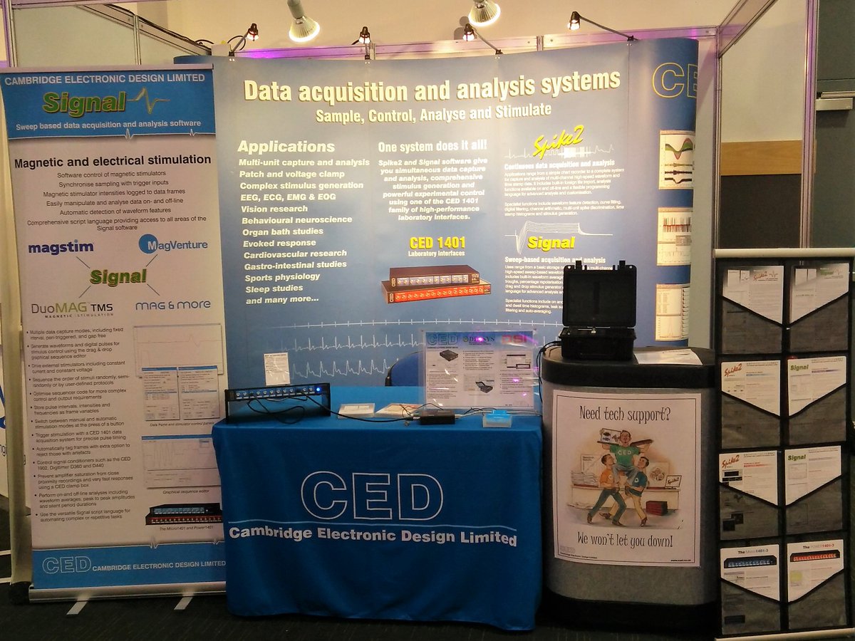 Spike2_Signal's tweet photo. Come and ask Tom about our #DelsysTalk talker interface for recording surface EMG from the @delsysinc Trigno in our #Spike2 software! Booth #74 #WCB2018 https://t.co/9WQ6wti7gX