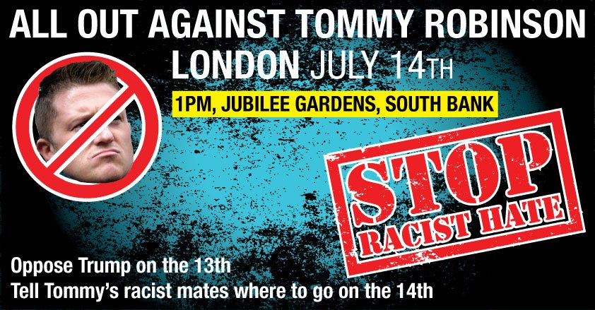 AntiFascistNetw's tweet photo. Help us out! (1/3)
We need numbers on the streets Saturday against the racist far-right.

1) Share the event - tell your friends:
https://t.co/cgytBbvBAB
2) If you're coming down to London for the anti-Trump protests Friday, consider staying in London and coming out on Sat too. https://t.co/a5jgmhZsM4