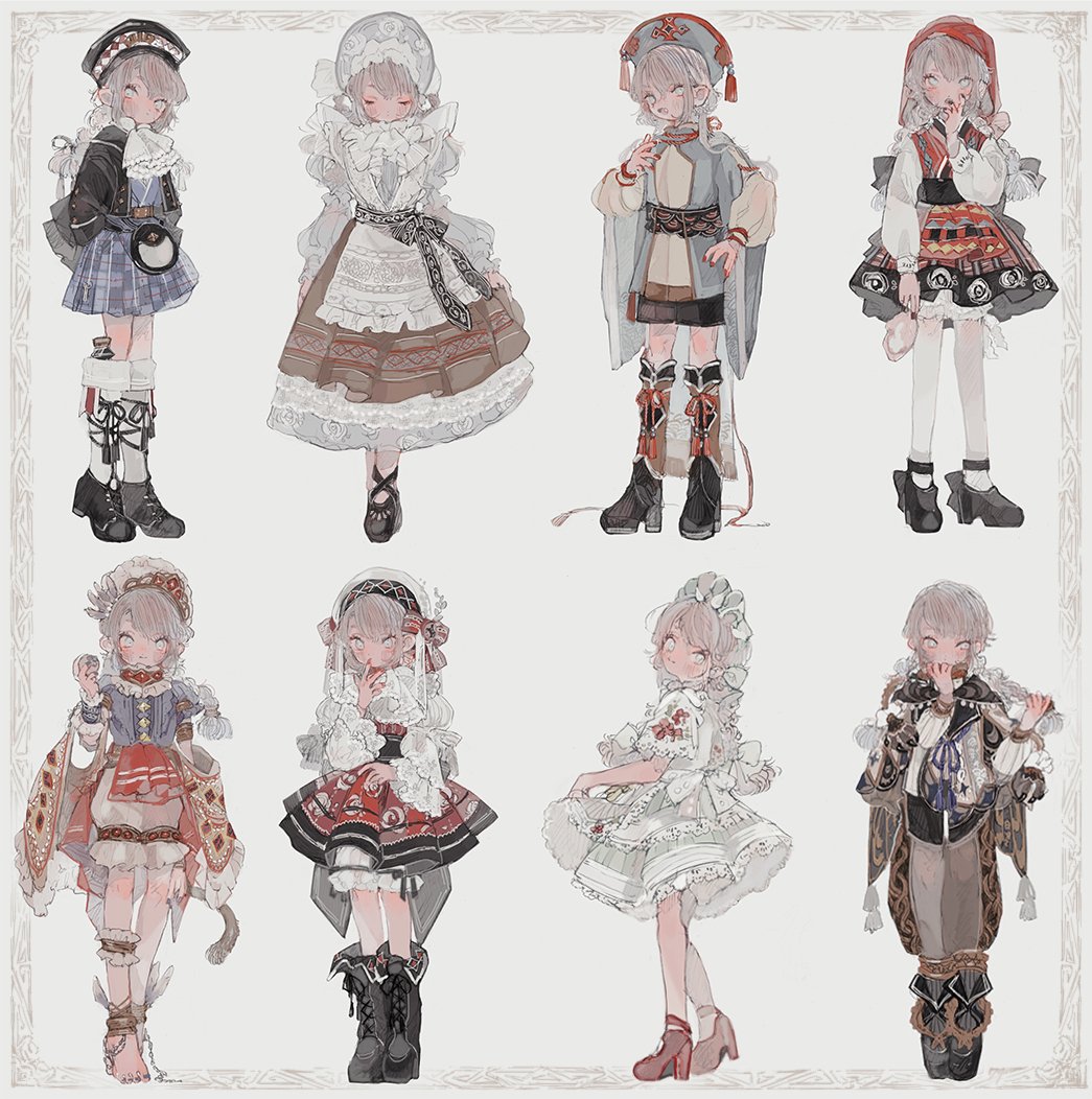 Womb_74's tweet photo. folk costumes ver.2 https://t.co/DDlcOqOlRT