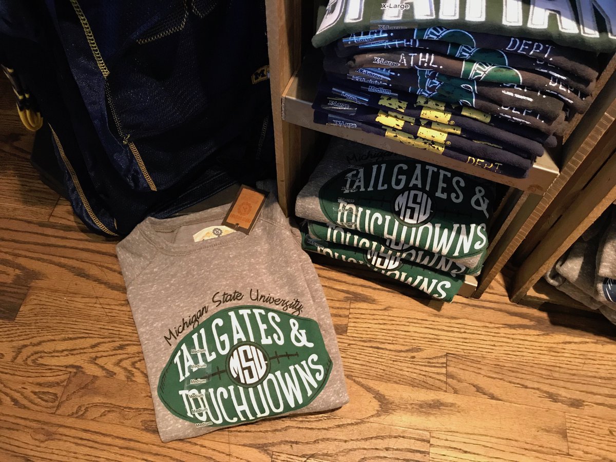 MSUGear's tweet photo. Our friends at @CrackerBarrel aren't just known for their biscuits n' gravy. You'll find some of the most unique #MSUGear items around in their country store. Stop on in for a bite & some new gear while you are out exploring the great lakes state this summer!! #GoGreen https://t.co/w5KspCyAHi