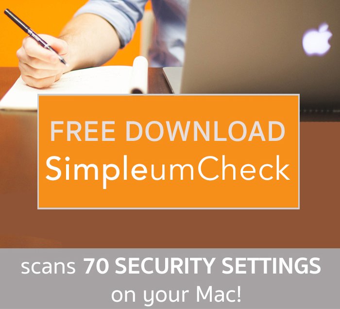 Simpleum's tweet photo. SimpleumCheck for Mac: checks 70 security parameters and gives you recommendations on how you can improve your security. Free download: https://t.co/HpSYurdtUs      

#simpleumcheck #securitycheck #freeapp #macapp #applemac https://t.co/WSeT49vnXB