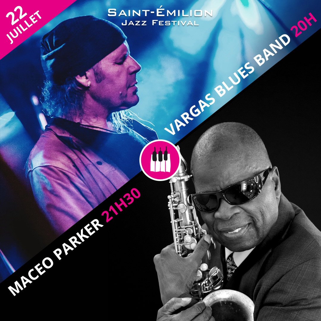 [J-12] 🗓️ Encore quelques places disponibles en zone A et en zone B pour assister aux concerts de <a href="/vargasbluesband/">Vargas blues band</a> et <a href="/maceoparker/">Maceo Parker</a> le dimanche 22 Juillet dans les Douves du Palais Cardinal 🎸🎷.

Il est temps de réserver la vôtre ! 👉 saint-emilion-jazz-festival.com
#sejf2018 #jazzfest