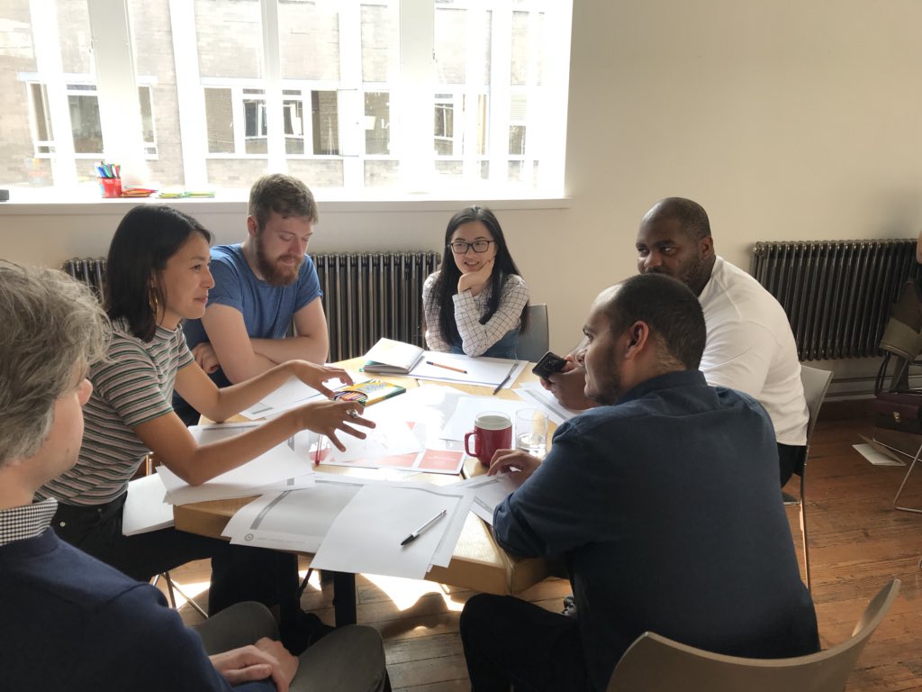 jay_seal's tweet photo. Love the teams role playing #chatbot conversations at @ohthisway #OHCatalyst session for @mandoagency https://t.co/N0EF4g8dPW