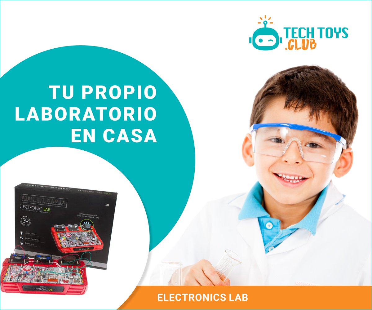 Puedes tener tu propio laboratorio en tu casa. Con Electronics Labs puedes aprender electrónica con 39 actividades, paso a paso. Crea una radio FM, un sistema de iluminación inteligente o una máquina de código Morse.
#jugueteseducativos #juguetes #niños
#santiago #aprendojugando