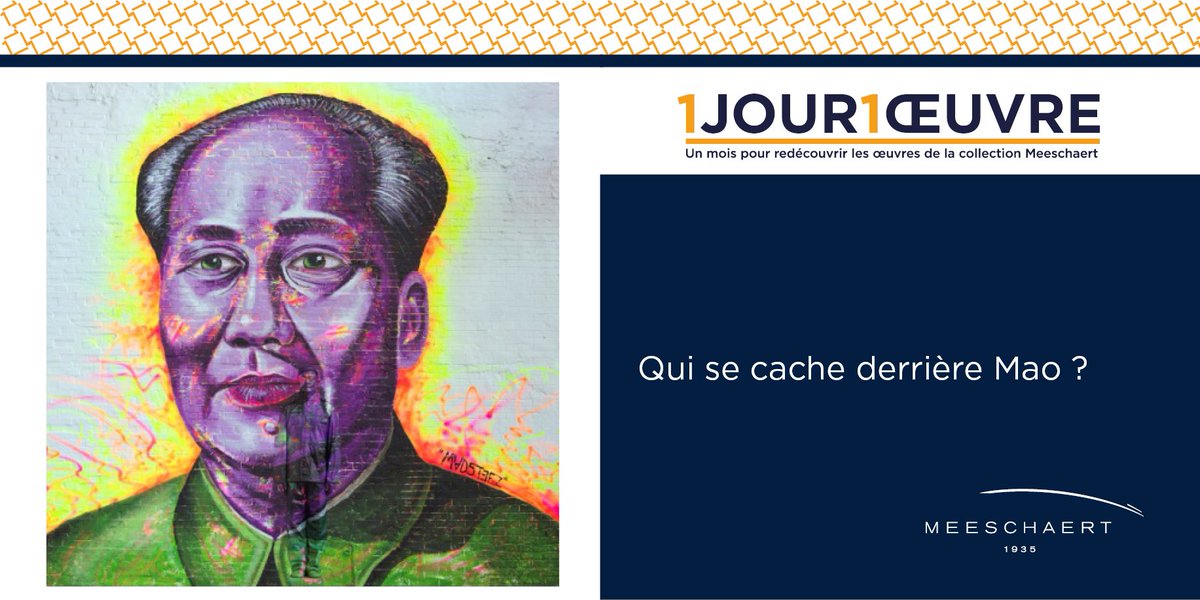 meeschaert's tweet photo. [1 Jour 1 Œuvre] Qui se cache derrière Mao dans cette œuvre de @liubolinart ? #CollectionMeeschaert #ArtContemporain 

Réponse ➡️ https://t.co/6YtmD8aHe9 https://t.co/ZCvUHRHygM
