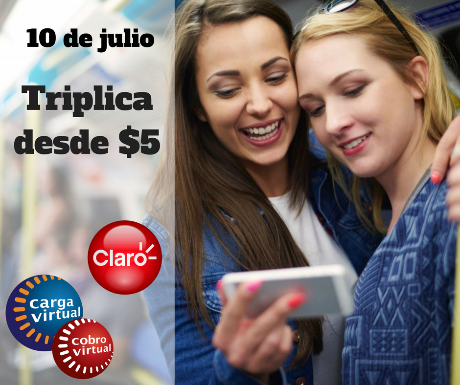 CargaVirtualAR's tweet photo. 📣📣 HoY 10 de Julio se #Triplica con @ClaroArgentina  😉🤳 Info: https://t.co/vCgdU6jWbo ¡Avisales a tus clientes amigos!
#CargaVirtual #CargaVirtualTeDaMás https://t.co/WtNvI2TDiy