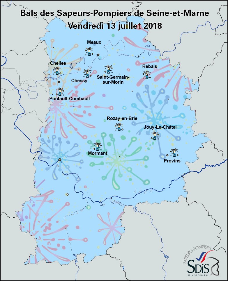 Sdis77's tweet photo. Le #BalDesPompiers revient cette année partout en #SeineEtMarne à l'occasion de la #FeteNationale ! 🇫🇷
Venez faire la fête avec nous vendredi 13 juillet dans les 10 centres d'incendie et de secours organisateurs. https://t.co/WYYW7vO5uU