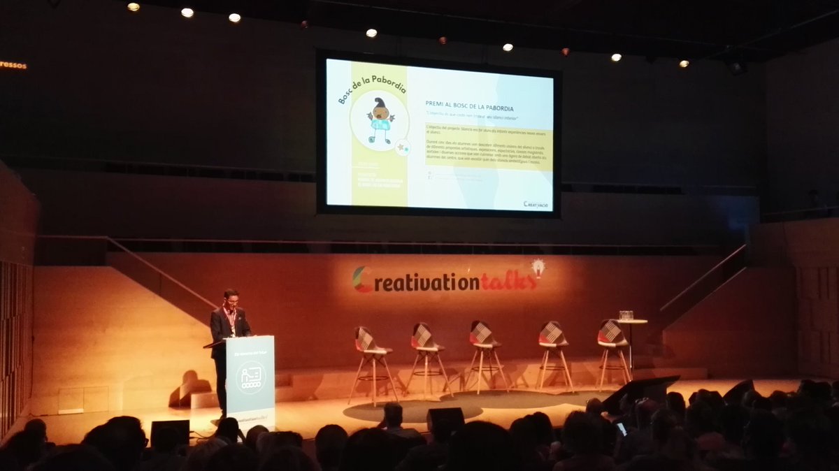 <a href="/Fcreativacio/">Fundació per la Creativació</a>, dins de les #CreativationTalks18, ha premiat tres projectes meravellosos, entre els quals "Silenci", del <a href="/BoscPabordia/">Escola El Bosc de la Pabordia</a> en el marc del nostre #aTempo17. Justament el dia que encetem l'#aTempo18. Enhorabona.