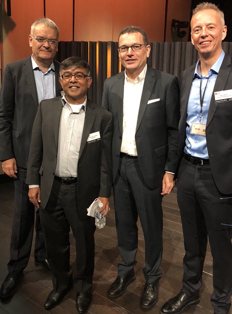 HelmReisinger's tweet photo. Honored to welcome all key global industry analysts at 2018 @orangebusiness Analyst Day in Paris and Andy Nallappan CIO of fast pace semiconductor leader @Broadcom from Silicon Valley! #transformingtheworld; with our teams on the way to leadership in the internet of enterprises https://t.co/NfCc77Wfp9