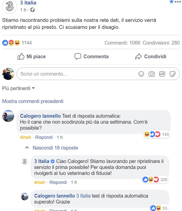 CalebV78's tweet image. (Da Facebook)
Muoio! 😂😂😂😂 #tredown #treItalia @Tre_It