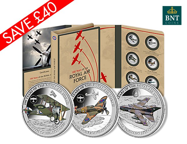 BNTCoins's tweet photo. Mark the Royal Air Force Centenary with a superb silver coin collection that pays tribute to the aircraft of the past 100 years

Save 50% on your first silver #RAF100 coin https://t.co/84Bc3Gebla https://t.co/W9nH14oA5i