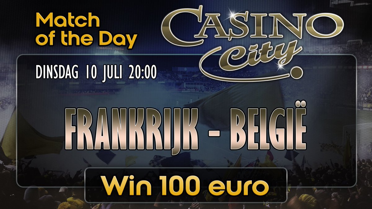 Wie gaat er door naar de finale van het #WKvoetbal in Rusland? Kijk de ontknoping bij Casino City en speel gratis mee met het #MatchOfTheDay #WKpoule spel tijdens de #halvefinale ! ⚽⚽

Vandaag om 20:00u: 🇫🇷 Frankrijk - 🇧🇪 België