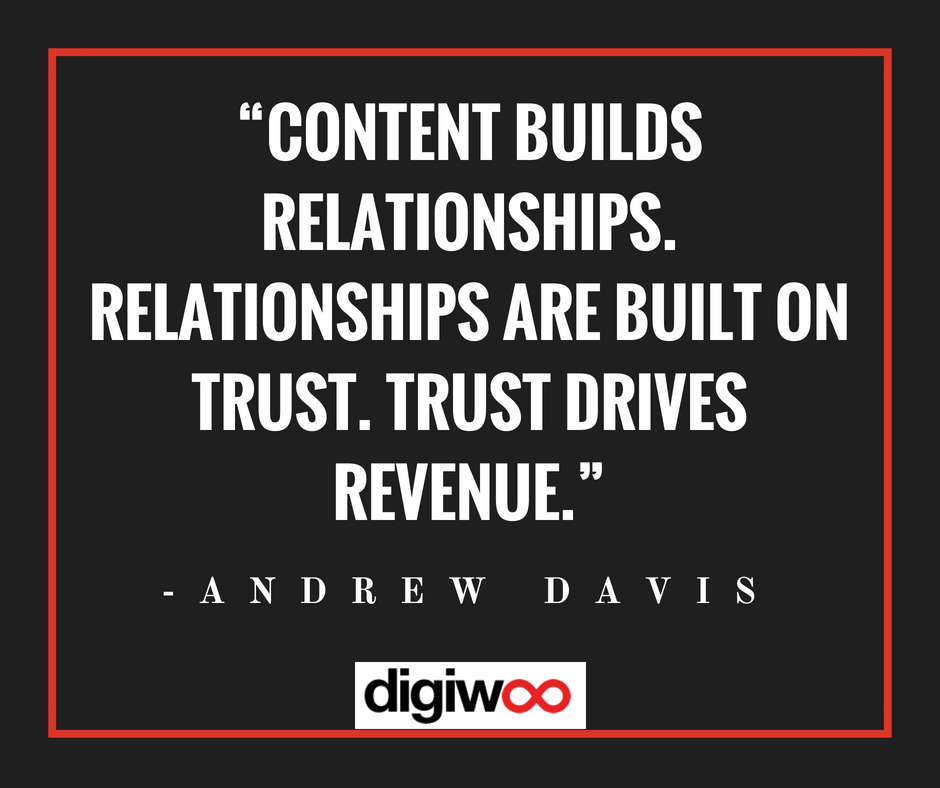 digiwooHQ's tweet photo. “Content builds relationships. Relationships are built on trust. Trust drives revenue.”-Andrew Davis
#Quotes #SoMe #SocialMedia #Digital #Social #DigiWoo #Digitalmedia https://t.co/wq87COTeAn https://t.co/KSk1OLm4P3