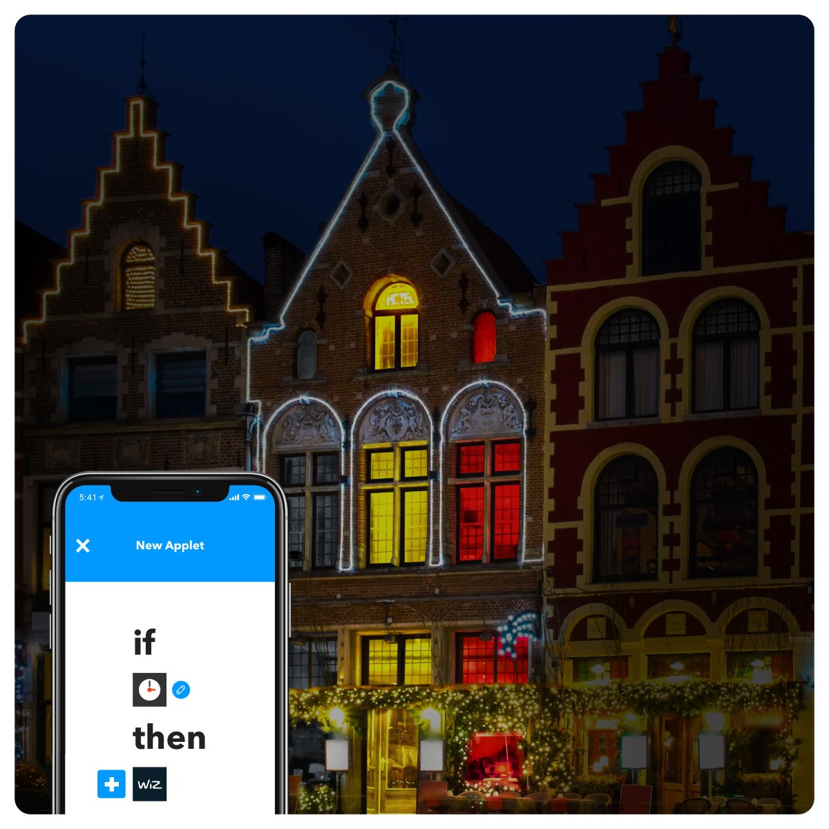 Automate your WiZ lights by creating <a href="/IFTTT/">IFTTT</a> applets with hundreds of triggers to choose from. For the semi-finals, use the Date &amp; Time trigger to bring back a WiZ scene with your team colors. Learn how @ bit.ly/2tqPyqX #ConnectedLight #WorldCup2018 #YourTeamYourColor
