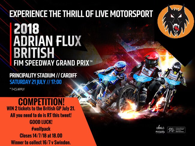 🚨COMPETITION 👀

WIN 2 tickets to the 🇬🇧British GP 🏆July 21.

All you need to do is RT this tweet!

GOOD LUCK! 🤞🏻
#wolfpack

Closes 14/7/18 at 18.00
Winner to collect 16/7 v Swindon.