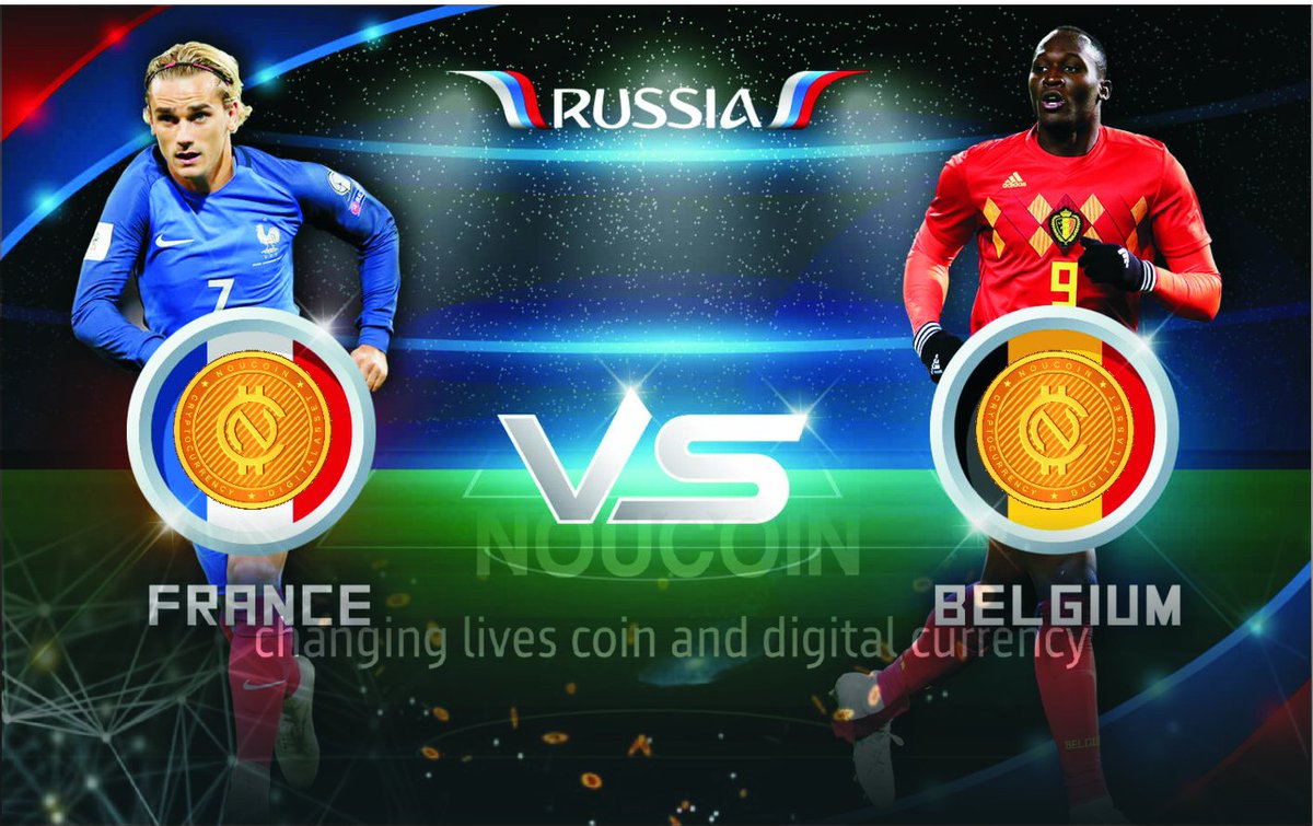 Noucoin's tweet image. We will give 2500 Noucoin to anyone can predict the accurate score line between France vs Belgium
just for 6 hours
-Follow
-Like &amp;amp; retweet
-Tag 5 friends
-Comment your wave
  #WorldCup #noucoin #changinglivescoin