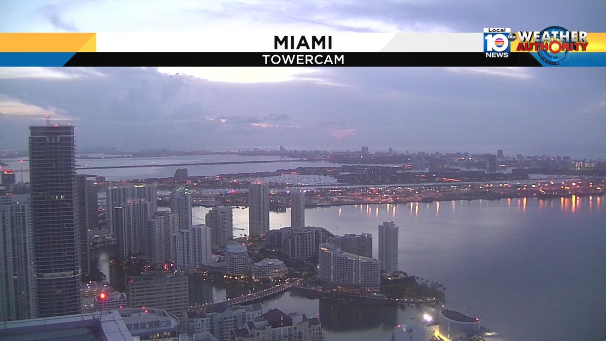 Waking up to a few clouds out there but the good news is that we are rain-free so far. #miami https://t.co/pcJjYw9bgt