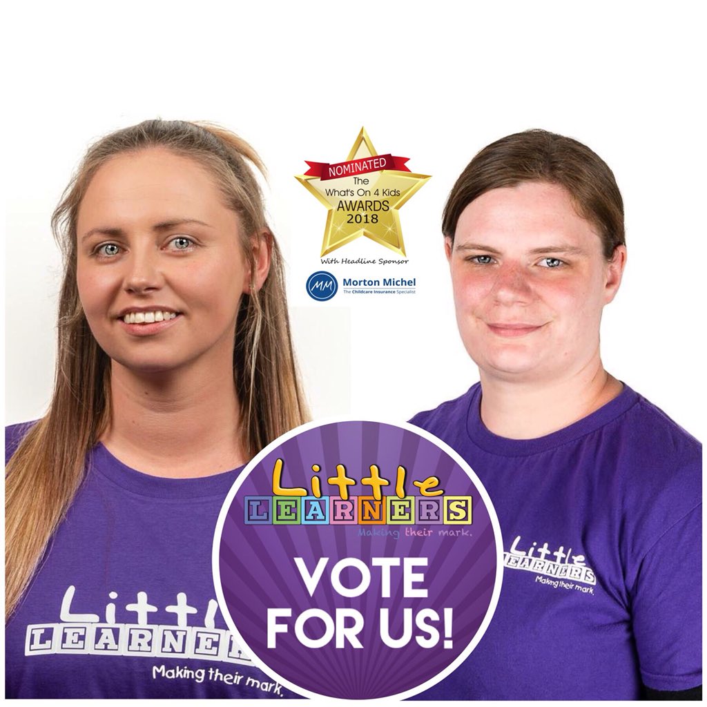 We are SO excited and honoured to have been nominated in the <a href="/WhatsOn4KidsUK/">What's On 4 Kids UK</a> awards! 
Please click the link and vote Little Learners in categories 16 &amp; 19! You can also vote for Jemma or Toni in category 11. 
whatson4littleones.co.uk/award-voting.a…
Thank you so much! #MumsJobHour