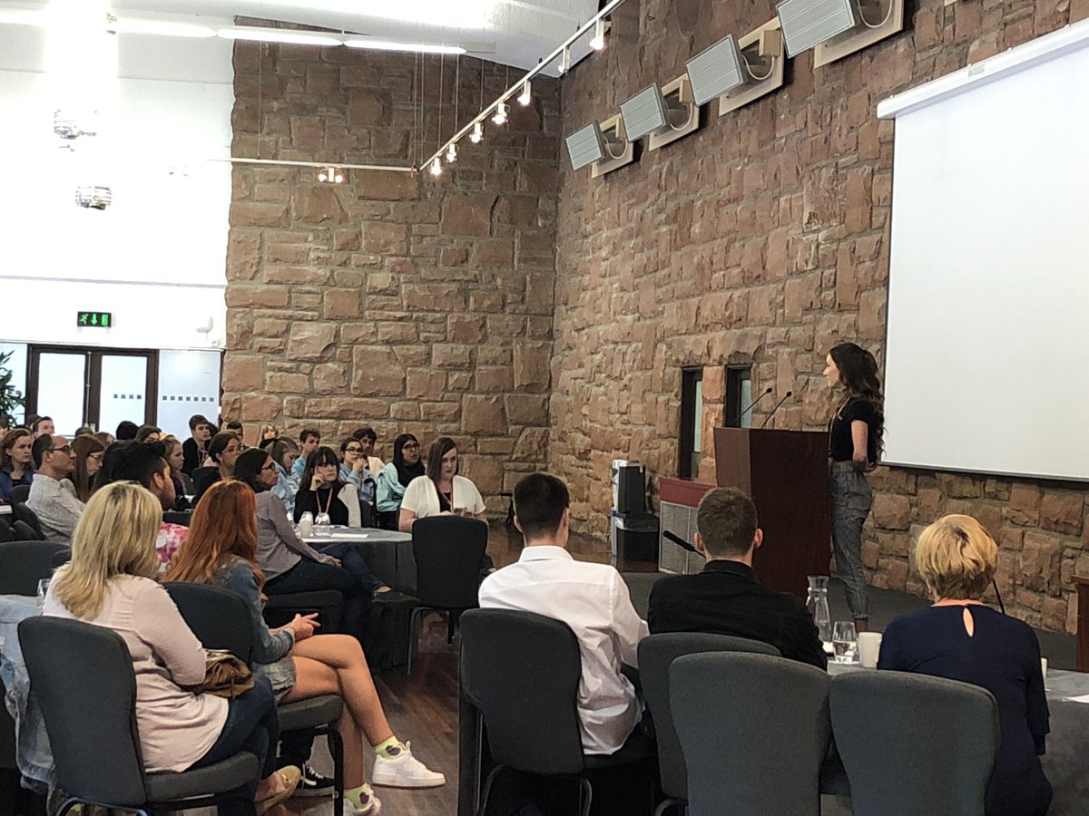 Our own Anna telling her experience of her transistion of Heath care! A confident and inspiring talk. The room is completely engaged with her session! #iCANSummit2018 #inspiration #whywedoresearch