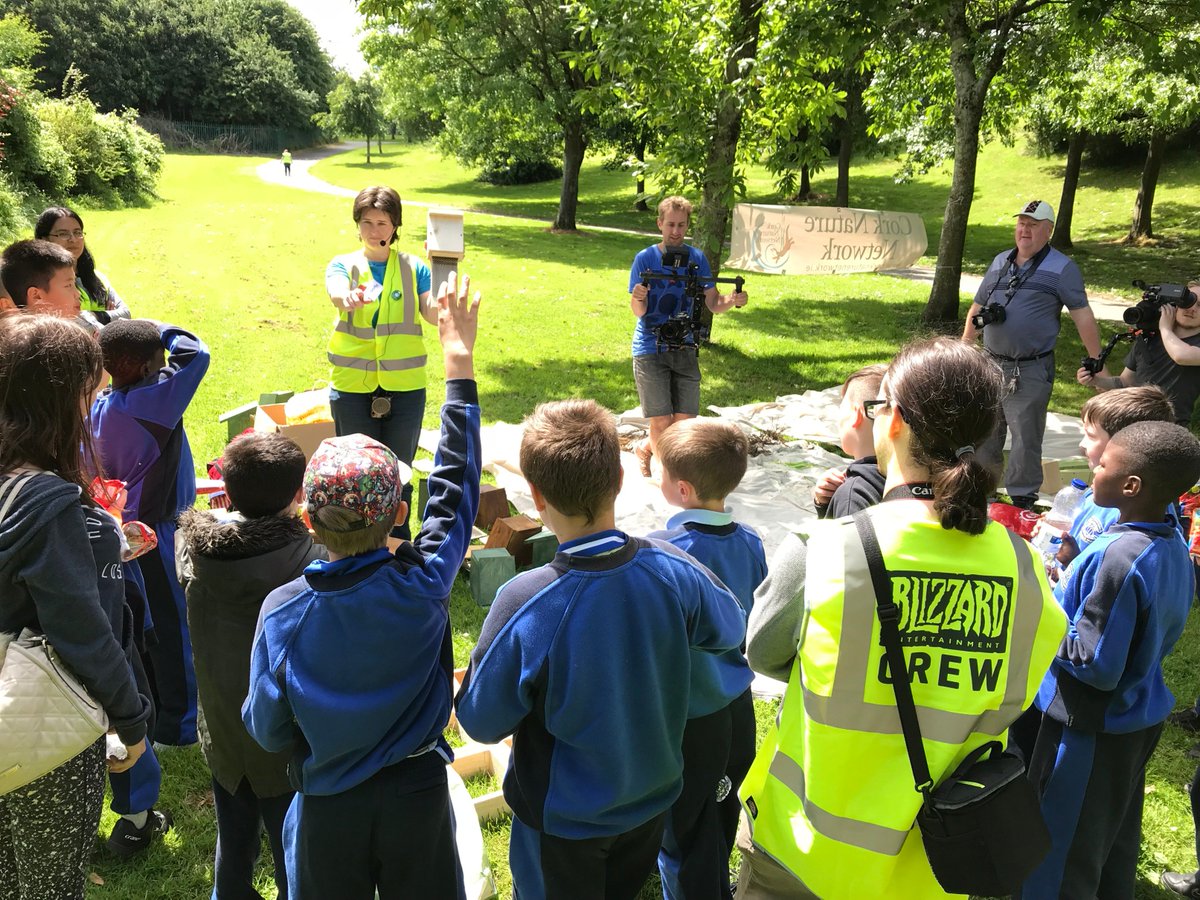 Blizzard_IE's tweet photo. Great day with @CorkNatNetwork at our local Glen River Park recently, learning about edible plants, urban wildlife while litter picking. Delighted to bring the kids from North Monastery primary school for a nature walk too! Thanks @Corkcoco! #BlizzLife #LoveLocalParks https://t.co/Q9WQYTrpB7