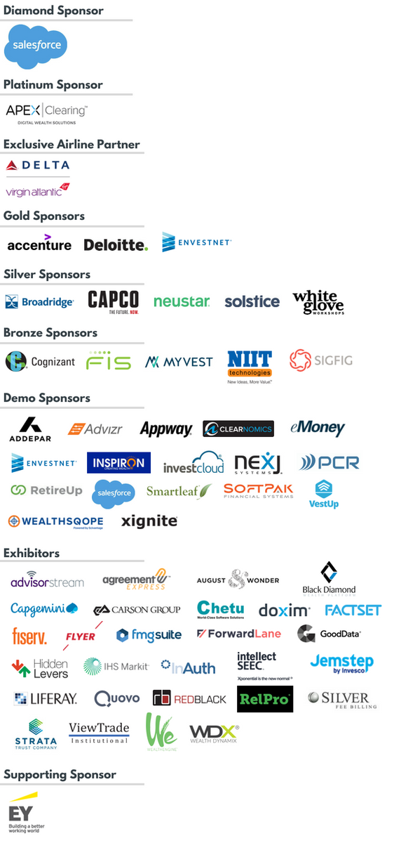 InVest_Event's tweet image. #InVest2018 takes off TODAY! 🛸 We can't wait for two days jam-packed with presentations, demos, and more from the leaders in #WealthManagement. A huge thank you to our awesome sponsors!