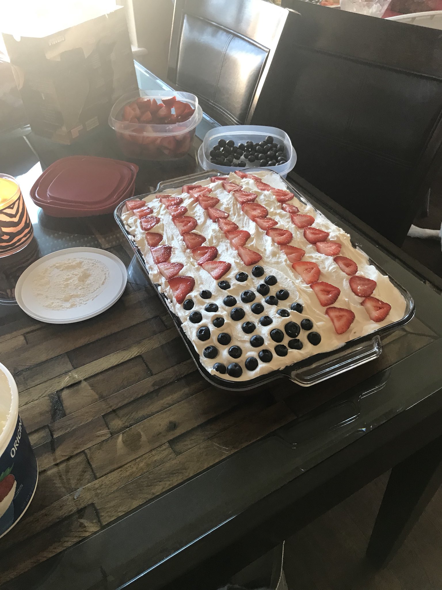 Super late but I’m not exactly Julia Child and I was proud of my Fourth of July cake lol https://t.co/yW8jf5e3y8