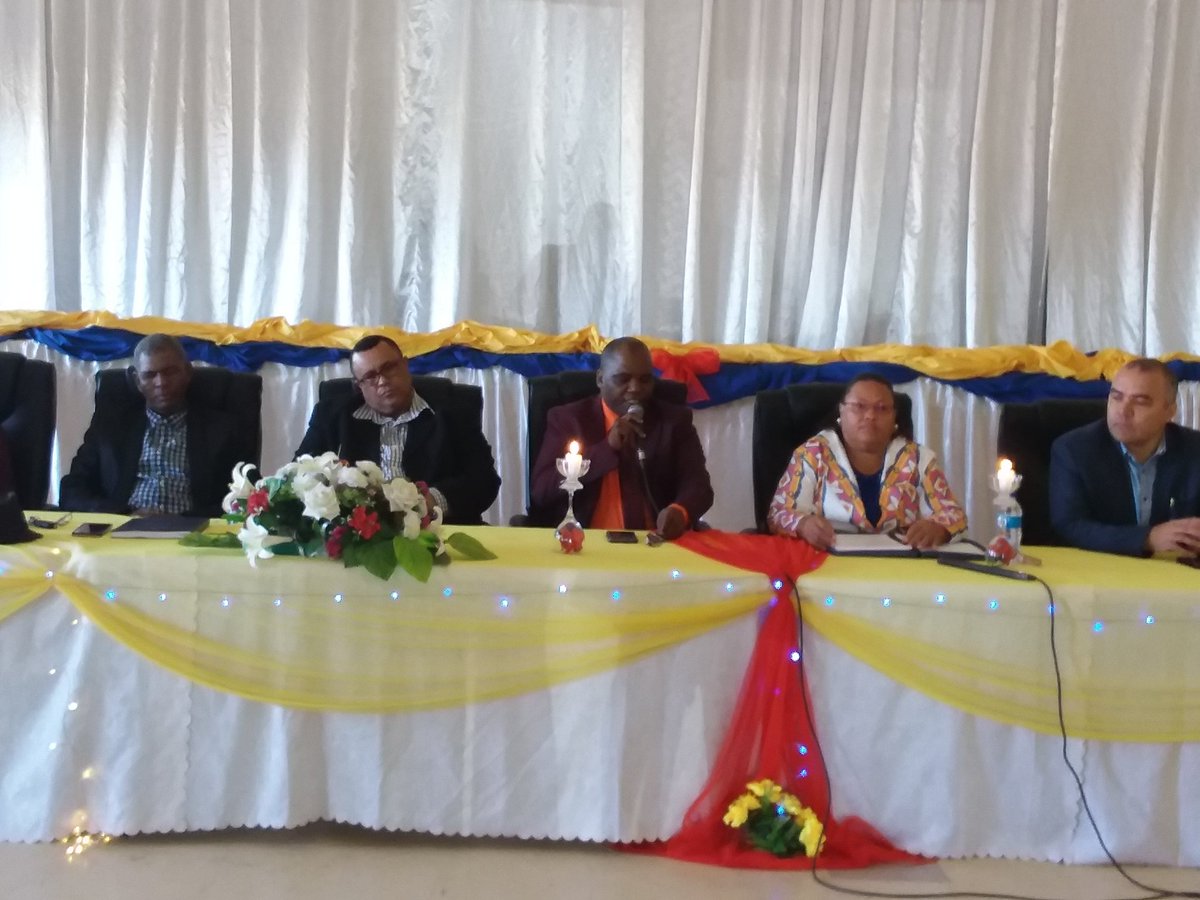 RCHardap's tweet photo. Hardap Governor Esme Isaak currently busy delivering her State of the region address (SORA) today in Mariental where she is urging speedily implementation of projects benefiting the community at the ground. https://t.co/nrh9rvPURd