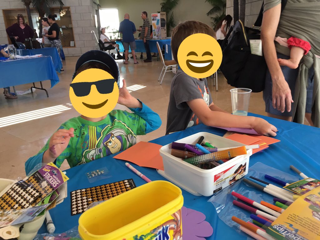 Making cards for children in hospitals