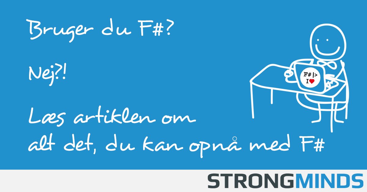 STRONGMINDSDK's tweet photo. Har du udfordringer med asynkrone workflows, kritisk behov for korrekthed eller parallelisering af algoritmer? Så er F# .NET platformens bedste sprog til at løse kritiske opgaver hurtigere, med færre fejl og uden uønskede sideeffekter: https://t.co/MonjwlEfsU #fsharp #software https://t.co/s1GKnWX5rY