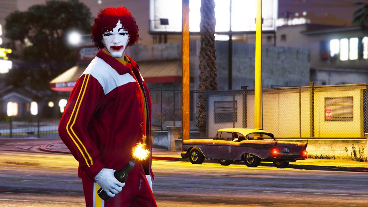 monkdogg69's tweet photo. Some snaps i took on my side account . McLovin it πππ #GTAOnline #TMGT #SnapmaticArt #Pals #SplitSidesComedy #McDonalds #RonaldMcDonald https://t.co/hGyN5l9hSn