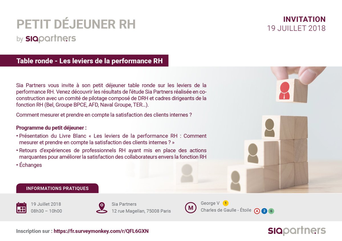 SebVernede's tweet image. Encore quelques places disponibles pour notre petit déjeuner sur la mesure et le pilotage de la performance RH. Pour vous inscrire c'est ici : sia-partners.com/fr/petit-dejeu…