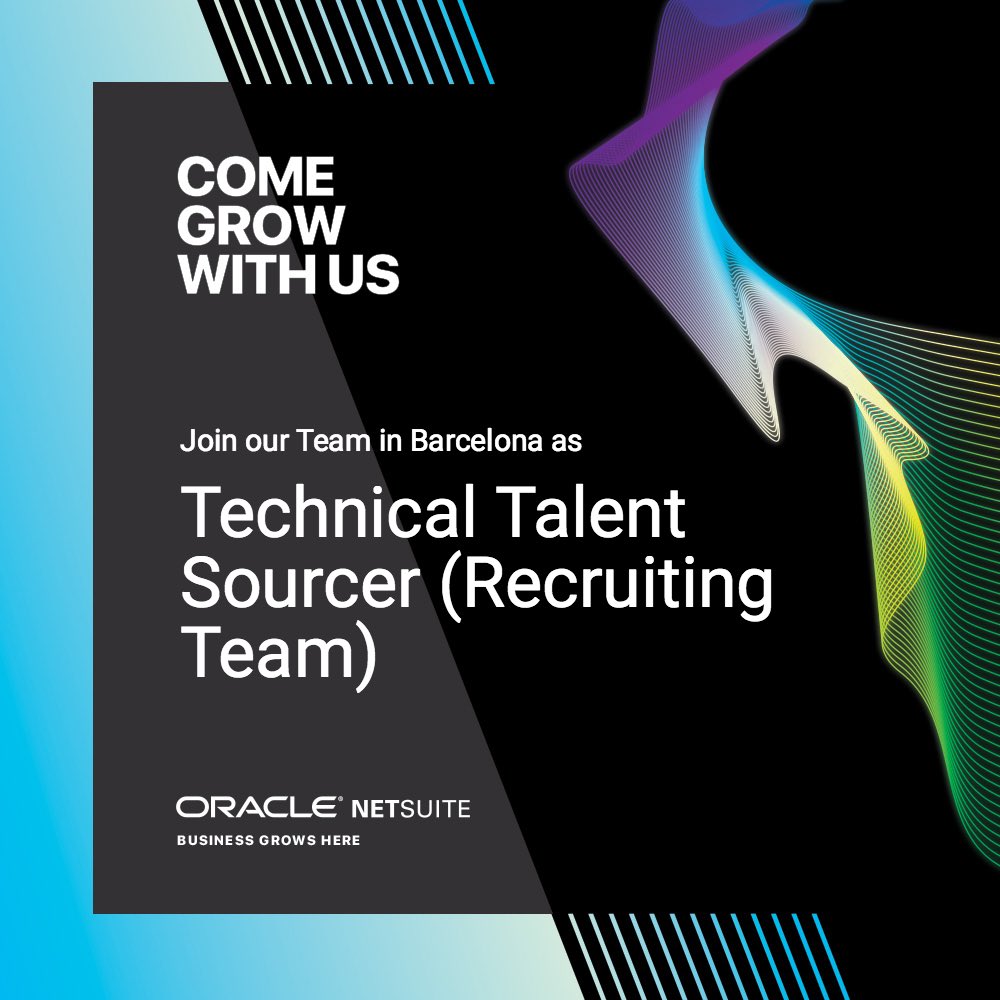 netsuitebcn's tweet image. Come grow with us!
#barcelonajobs #barcelonatech #techjobs #talentsourcer