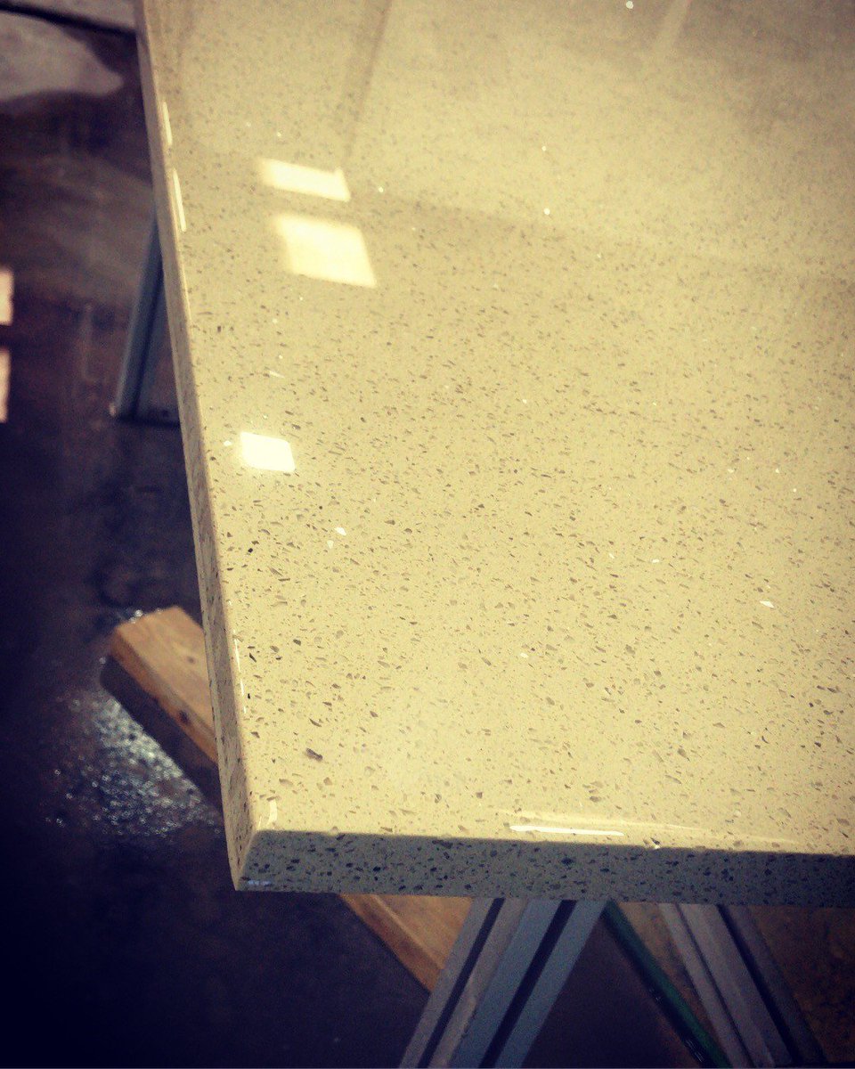 #Beigemirror #Quartzworktop ready for our fitting team to work their magic on! 
#Southwales #valeofglamorgan #countertops #worktops #quartz #kitchen #bathroom #celticgranitesolutions