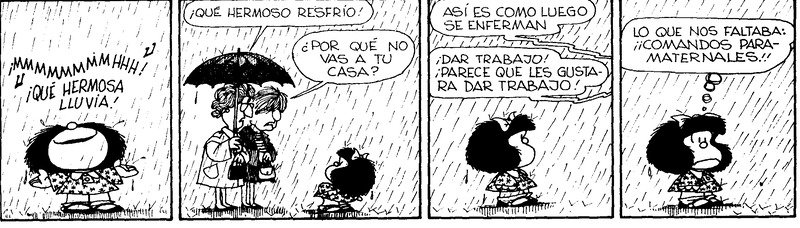 FrasesDeMafalda's tweet photo. Lo que nos faltaba: ¡¡Comandos para-maternales!!
#Mafalda #Quino #Martes https://t.co/67dfHYaNv3