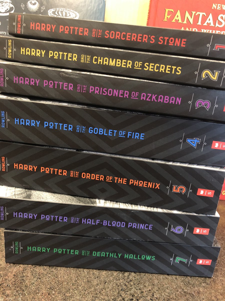 NKUnivBookstore's tweet photo. Happy Anniversay Harry!! Have you read all 7 books?! Witch one is your favorite?! #20thanniversary #harrypotter #july1998 https://t.co/GbrmCdRmDv