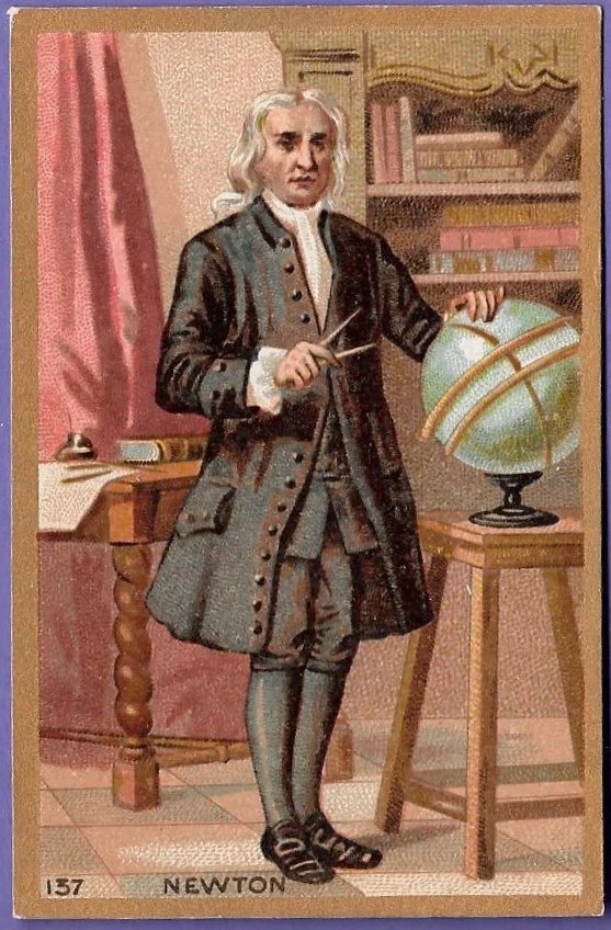 cardboardisaac's tweet photo. Sir Isaac Newton
Was so highfalutin
That the ladies of Trinity
All said, "Keep your virginity!"

#NationalClerihewDay https://t.co/iEXYTXwO3W