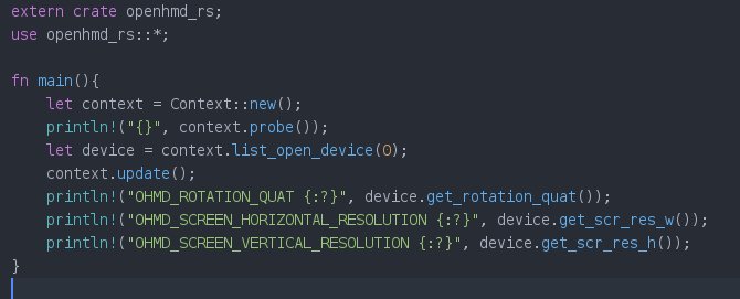 The_HellBox's tweet image. Just updated openhmd-rs, now API is much better 

github.com/TheHellBox/ope…

crates.io/crates/openhmd…

#rustlang #openhmd