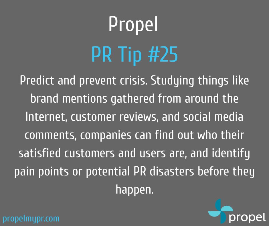 Collect and review data to spot a #PR crisis before it happens. #PRTips