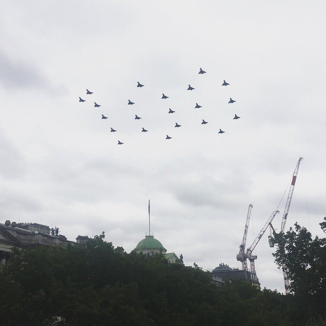 AMKaye1's tweet image. Well worth squashing onto Waterloo Bridge for #RAF100