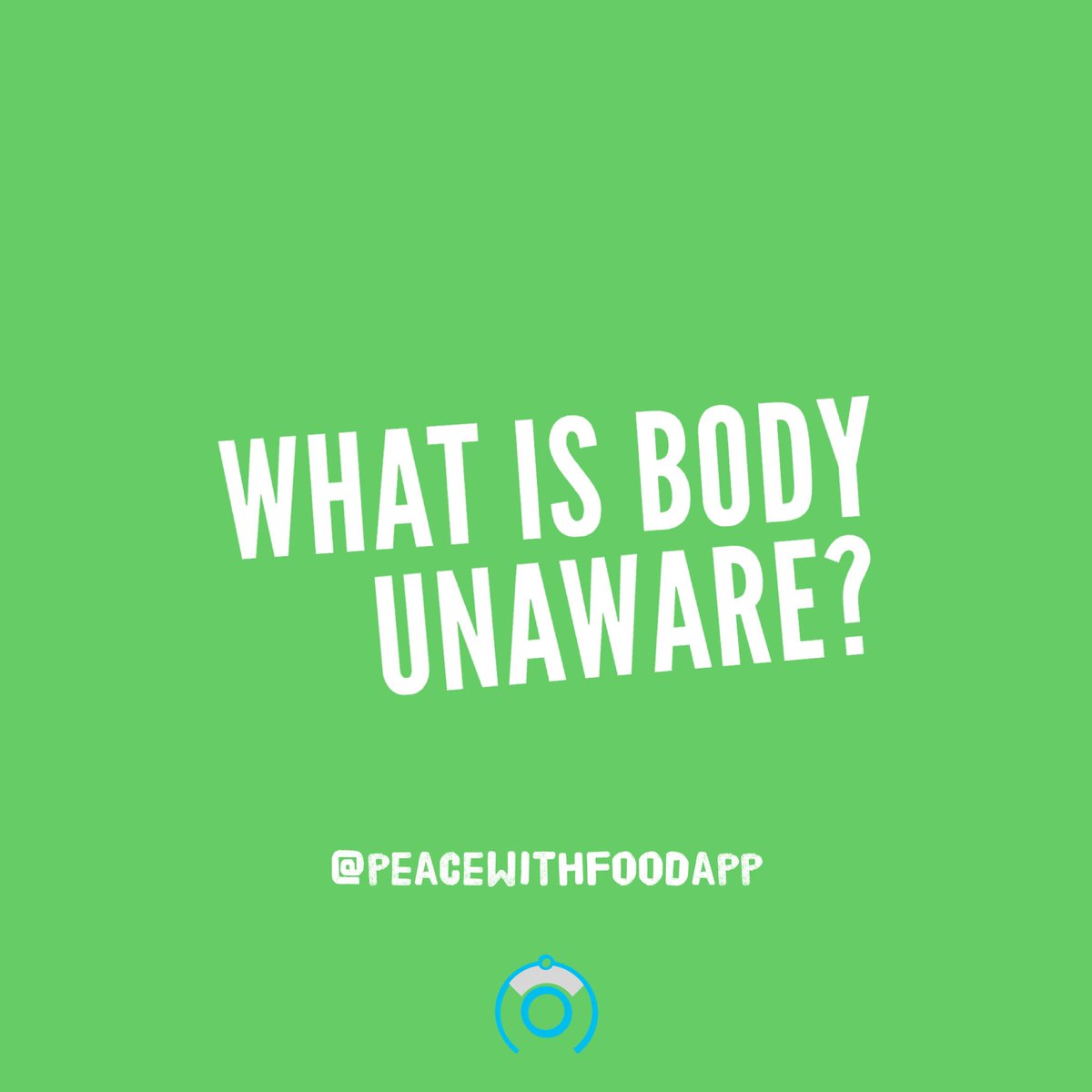 “To understand body unaware you must first understand: mindspace. Mindspace is the percentage of minutes used from the moment you get out of bed until the moment you go to sleep. (The average person has 950.) How many of your minutes are dominated by body-worry...?”