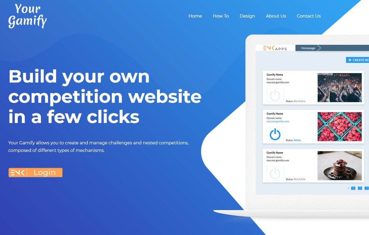 enkronos's tweet photo. Finally! #yourgamify new landing page is here! 
https://t.co/lqsmBsLQW9 With Your Gamify you can create entertaining competitions and in addition acquire new users interested in you and your products and services. #loyalty #contest #ICO #TGE #blockchain #ENKronos #TokenSale https://t.co/GhNn8TP61m