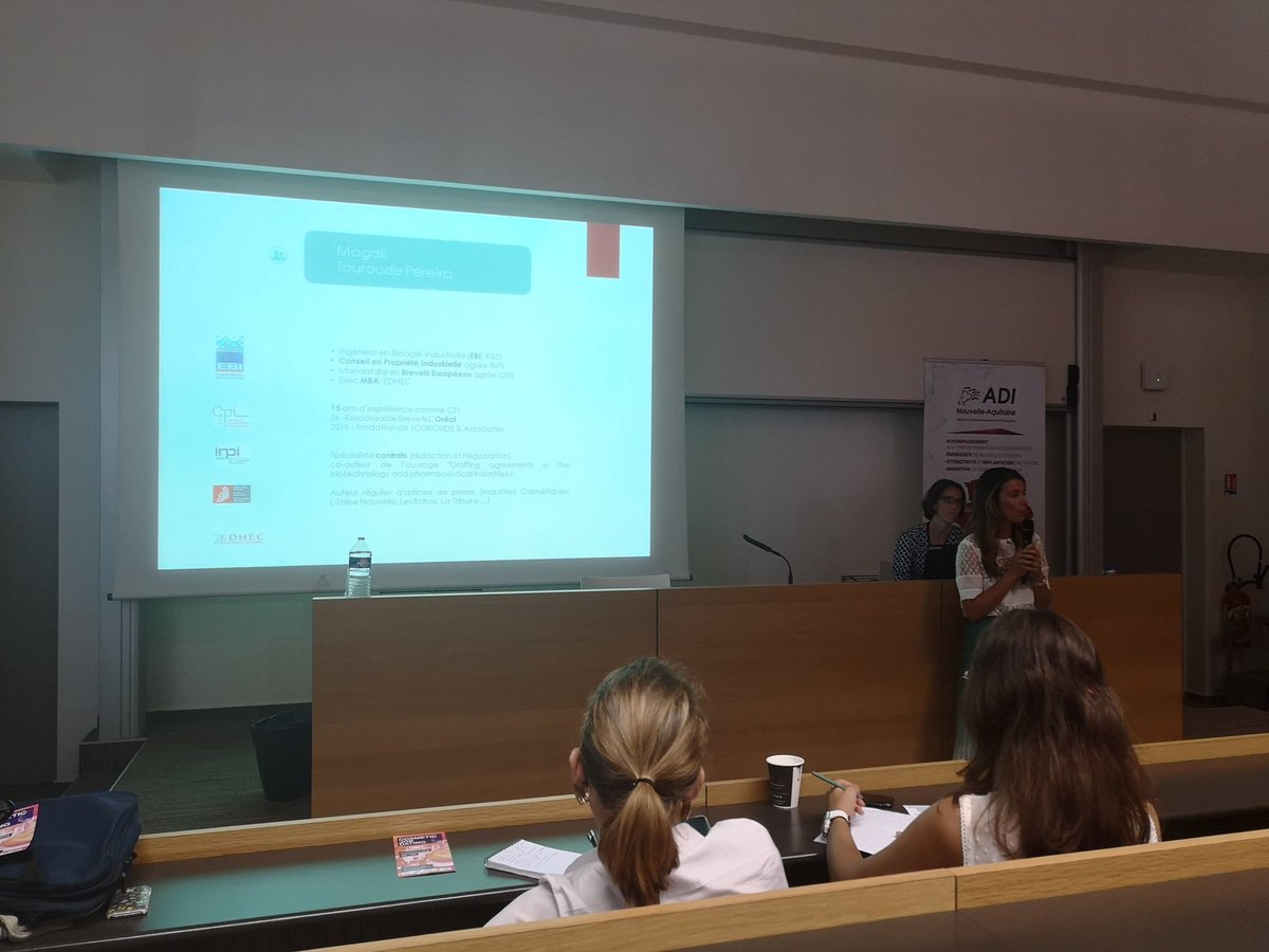 JeremyPottier's tweet photo. Le cabinet @TouroudeAssocia et sa fondatrice @Magali_Touroude sont aujourd'hui au #Cosmeticcontact organisé par la @CosmeticValley ! Venez nous poser toutes vos questions en matière de protection de vos innovations ! #brevet #innovation #startup #PI https://t.co/LefT0BQx6u