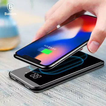 crypt0_airdrops's tweet photo. Baseus LCD 8000mAh QI Wireless Charger 2A Dual USB Power Bank For iPhone X 8 Samsung S9 Battery Charger 5W Wireless Charging Pad https://t.co/6XOAbjJiRP. https://t.co/b1vvI1YIqS