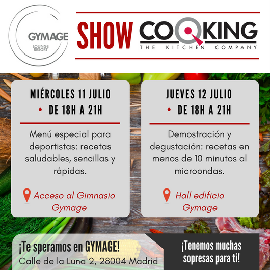 cookingtkc's tweet photo. Si estás en Madrid, no puedes perderte el Show Cooking que hemos preparado para ti en @gymage. Mañana miércoles y el jueves disfrutarás preparando recetas saludables, fáciles, rápidas y sobre todo ¡deliciosas! ¿List@ para dejarte sorprender? 😉 https://t.co/mbPStqhgQZ