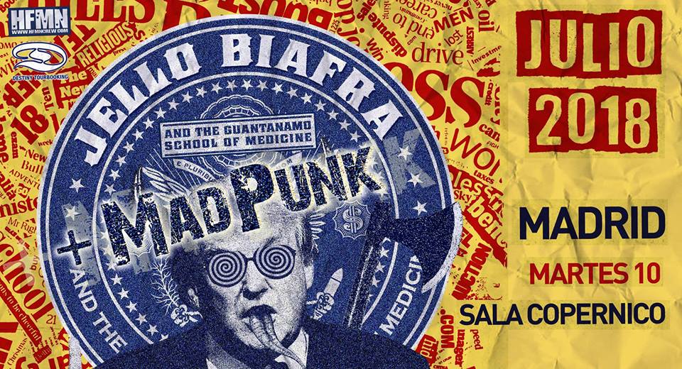 Achtungmag's tweet photo. #concierto Jello Biafra & TGSOM @Jello_Biafra and the Guantanamo School of Medicine @DeadKennedys
#MadPunk
#punk https://t.co/uA4xMdOr7m