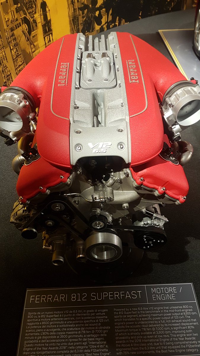 letiziadavoli's tweet photo. #Ferrari812SuperFast
Quando la tecnologia diventa bellezza e perfezione. 
Scusa eh @elonmusk, la #CherryTesla🚘  verso #Marte è affascinante da morire... ma la #Ferrari🏎🏆 è un #Mito. 
Immortale.
Futuro allo stato puro. 
#MuseoFerrari 
#Maranello 
#technology https://t.co/eNKLDHJJHA