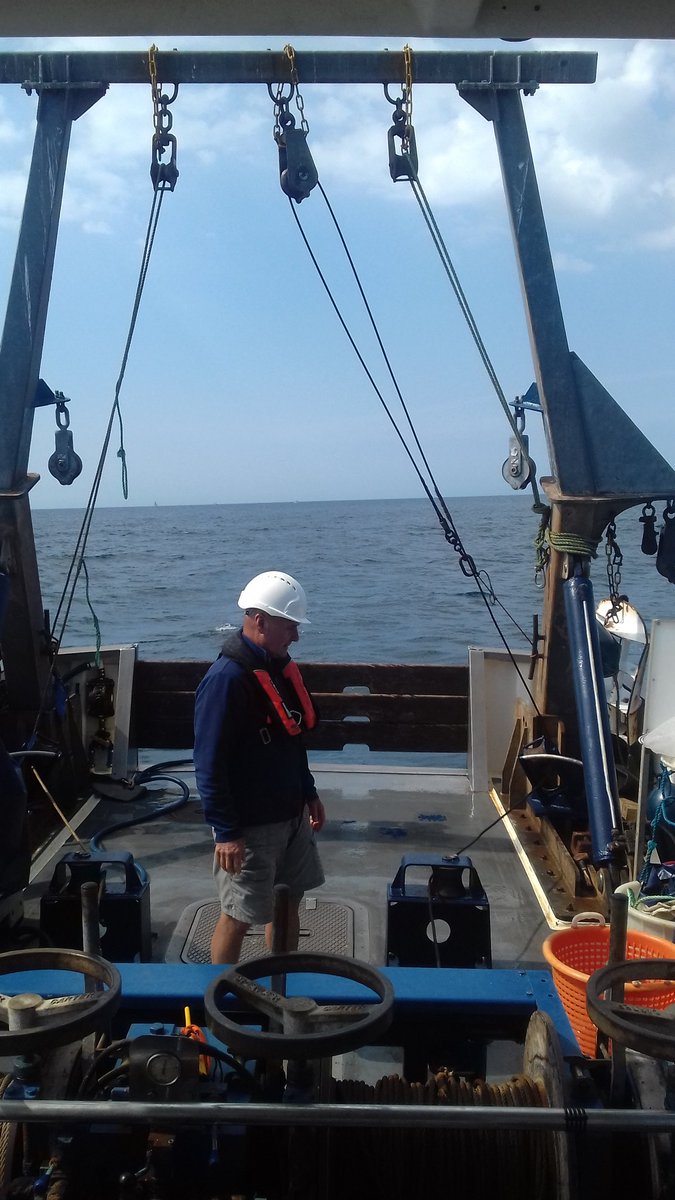 SMctierney's tweet photo. Great to have Dave Conway @CPRSurvey on board @mba_rv today for an Oceanographic Survey despite a fresh eastery ;) #longtermscience #Oceanography @TheSimsLab @thembauk https://t.co/PUv3W5sKUH